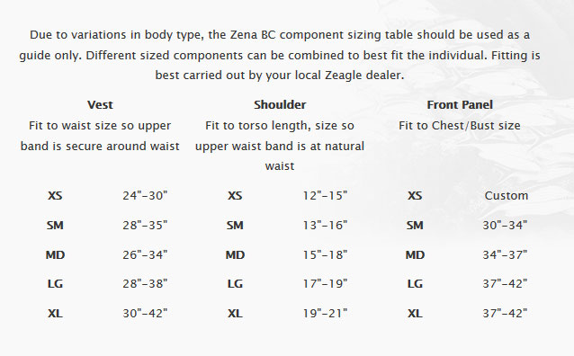 Mares Dragon Bcd Size Chart